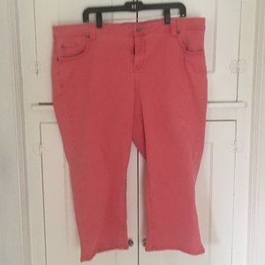 Sonoma Pink/Watermelon/Coral Capris - 18W